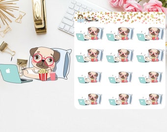 Pug Planner stickers (P1)