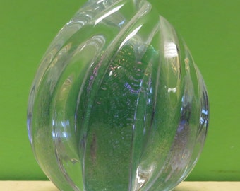 Beautiful 1994 Maytum Rodin Art Glass Iridescent Paperweight - Free Shipping