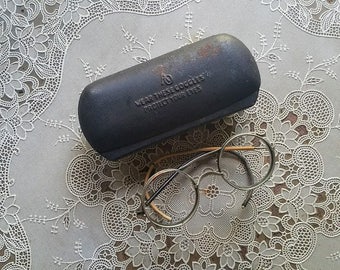 Vintage American Optical Bifocal Safety Glasses with Case