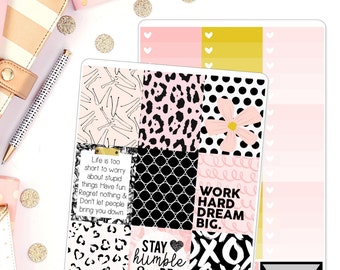Grande utilisation de sapin de rêves Kit hebdomadaire dans Erin Condren hebdomadaire Kit Planner Stickers