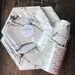 Calacata Silver- Silver Marble Hexagonal Paper Cups and Plates (Desert and Dinner 7.5 and 10.5 inch) Set of 18