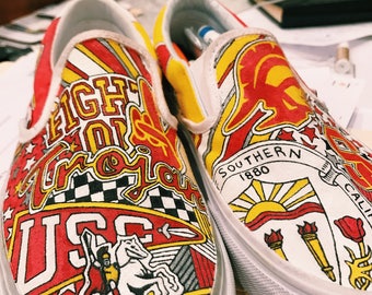 University of Southern California Custom Sneakers