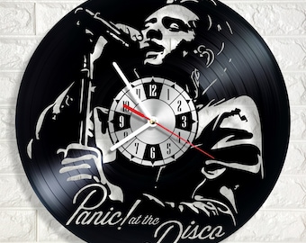 Panic! at the Disco wall clock made out of real vinyl record wonderful gift for any occasion