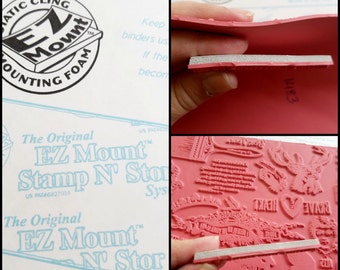 Static Cling EZ Mount Foam Backing for Unmounted Rubber Stamps