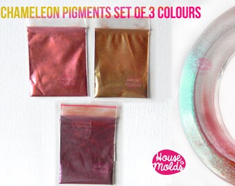 Chameleon Special Shiny Powder Pigments Set ,colour shifting Amazing fine Pigments for resin or nail art-Add some magic to your creations!