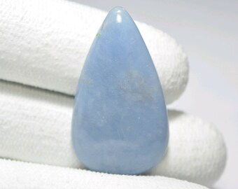 Angelite Cabochon...Pear Cabochon...36x21x5 mm...33 Cts...#3750