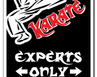 Karate ~Sign~ Parking Martial Arts Black Belt Gift