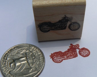 P24 Miniature motorcycle rubber stamp WM