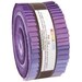 Kona Cotton Solids Roll-Up. Lavender Fields palette. 40 2 1/2 x width of fabric strips. Purple Pastel Violet Kona Rollup RU-437-40