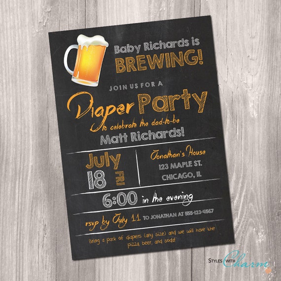 Free Printable Diaper Party Invitations 7