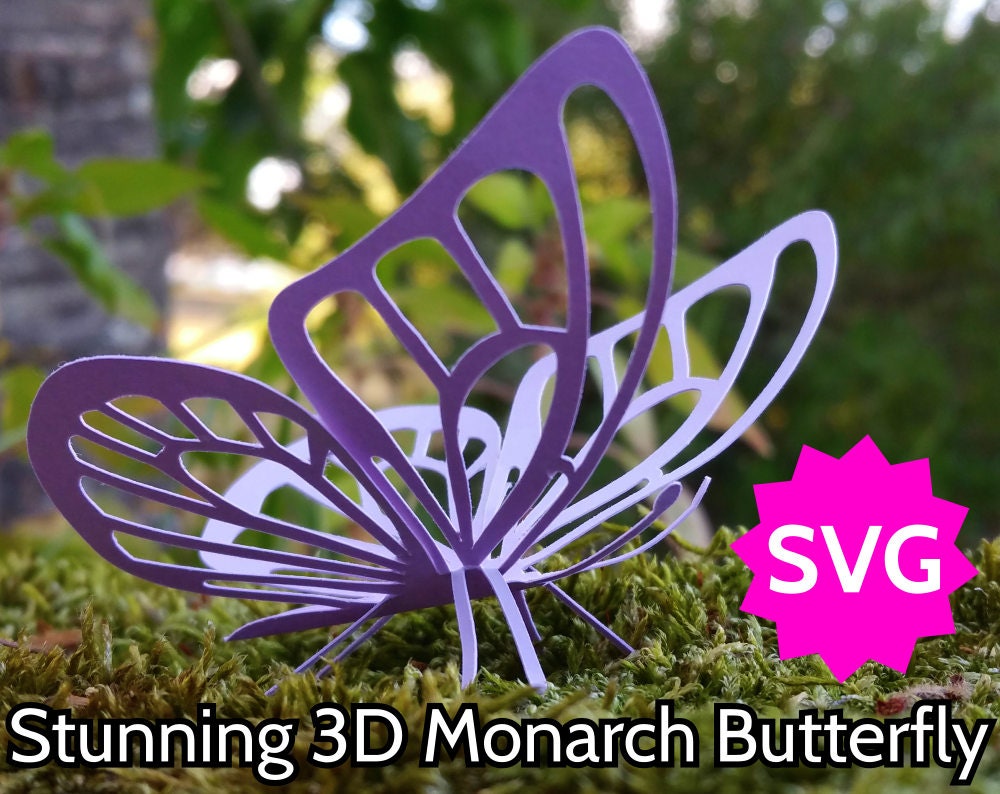 Stunning SVG Butterfly 3D or 2D. Cricut & Silhouette cut ...