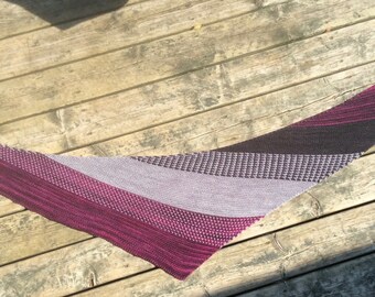 PDF Knitting pattern PIMOUSSE shawl garter stitch scarf