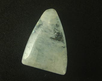 Aqua Marine Pocket Stone cab- Free Form cabochon - Natural Gemstone - loose Gemstone - Beveled Facet