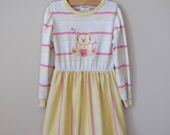 Vintage Girls Dress, Size 6 / 80s Clothing / Vintage Clothing Children / Vintage Dress Girls / Vintage Clothes