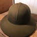 Green Pith Helmet - Army Green Bush Hat - Military Helmet - Jungle Hard Hat - Bee Keepers Hat - Safari Headgear - Farmhouse Decor