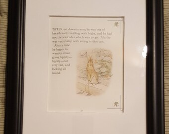 Peter Sits Down to Rest - The Tale of Peter Rabbit - Beatrix Potter - Aproximaitely 5 1/2 x 7 1/2 inches