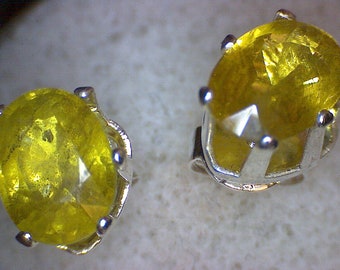 Yellow Sapphire Earrings