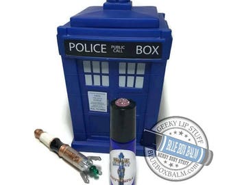 Sonic Scent- BUTTERFLY - "Martha Jones" Doctor Who Inspired Body Scent - Vanilla Chrysanthemum Fragrance in a Blue Glass Roller Bottle