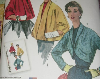 Simplicity 1319 Reproduction Pattern for 1950s Vintage Jacket in 3 styles