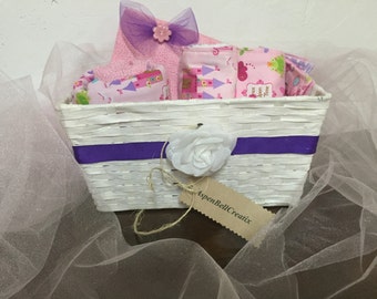 Princess baby shower basket