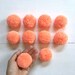 Salmon color Big Pom Pom 2 inches, Boho Decor Party Supplies yarn pom pom