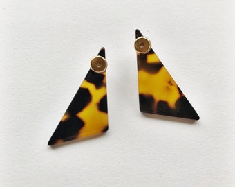 Triangle Tortoise Earrings