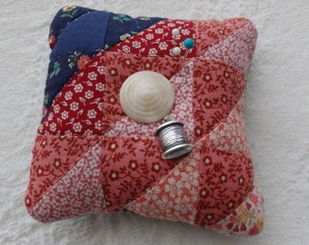 Patchwork Pin Cushion, Cutter Quilt Pincushion