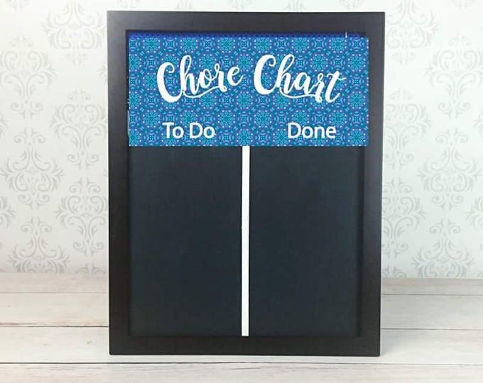 Magnetic Chore Charts - Kid's Chore Chart - Job Chart - Behavior and Responsibility Chart - Family Command Center - Magnetic Chalkboard - Sc