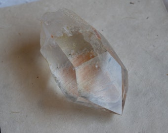 Clear Quartz Point, Polished Garden Quartz, Phantom Quartz Point, White Chlorite, 195g