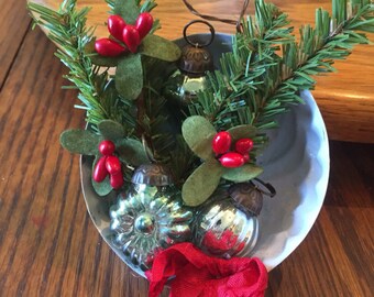 Jello mold vintage Christmas ornament