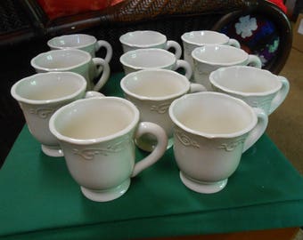 11 Large BAROQUE Mugs by Artimino of Italy