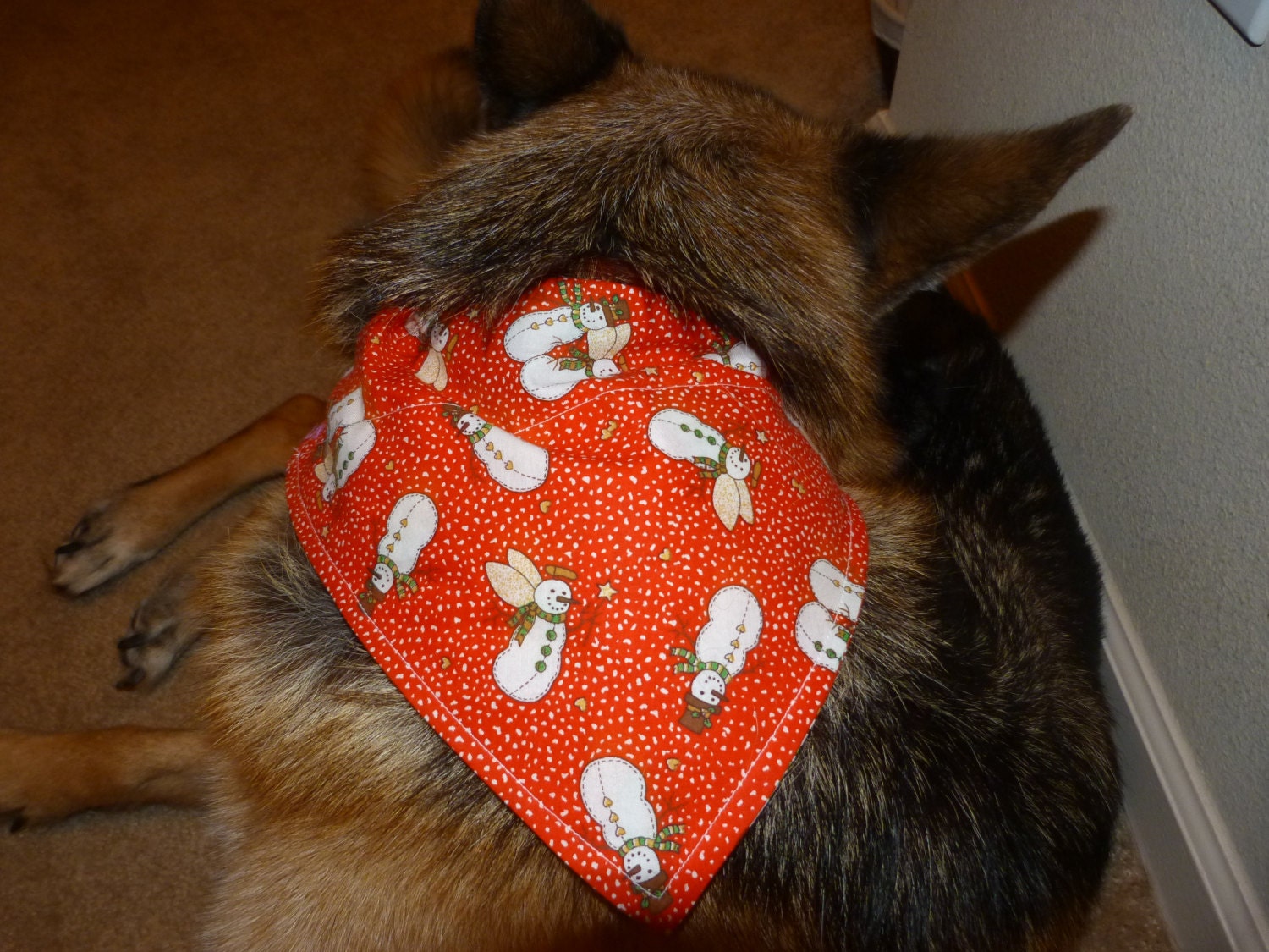 Dog Bandana Sewing INSTRUCTIONS With Pictures and Size Chart
