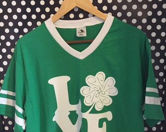 St. Patrick's Day "LOVE" Shirt / St. Patrick's Day Shirt / St. Patty's Day Shirt / St. Patty's Day "LOVE" Shirt / St. Patrick's Day Jersey