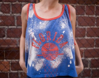 University of Florida Basketball Acid Washed Tank Top