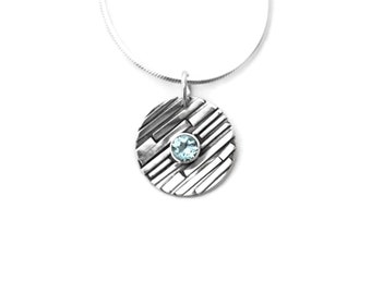 March Birthstone Necklace, Aquamarine Necklace Necklace, Aquamarine Pendant, Aquamarine Jewelry, Birthstone Jewelry, Aquamarine Gemstone