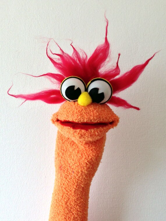Crazy Sock Puppet Hand Puppet with moving mouth fun