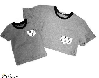 Cadeau fête des pères prêt à partir!! Duo t-shirt homme et enfant, duo t-shirt cool pour papa et bébé par MEF Créations Boutique