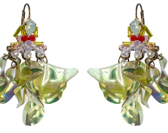 Mid size dangling earrings “Blooming garden”