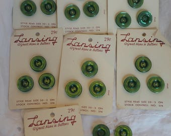 Lansing Green Buttons Size 30