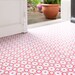Rose des Vents Red Vinyl Floor Tiles