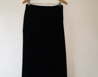 Vintage Black Velvet Women’s Skirt