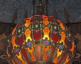Stained Glass Chandelier - Fox Theater - Color Photograph