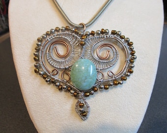 Handmade Wire Weaved Pendant