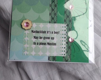 Baby boy greeting card