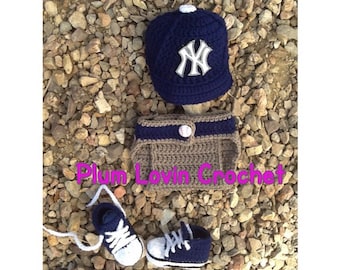 Crochet New York Yankees outfit