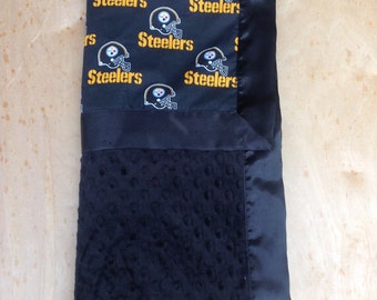 30x36 Blanket - Steelers/ Black