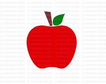 Apple SVG, School SVG, Svg Files, Cricut Cut Files, Silhouette Cut Files, Teacher SVG, Cutting Files