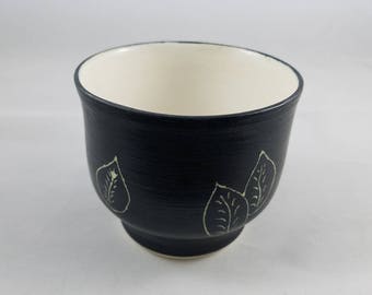 Porcelain Wheel Thrown Tea Coffee Matcha Bowl