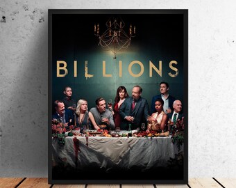 Billions print, Billions poster, show, Billions art, netflix series, props, minimalist art, home wall decor, pipe, tv series, movie posters