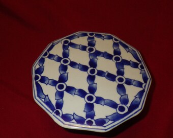 Small Colbalt Blue, Prussian Cake Plate